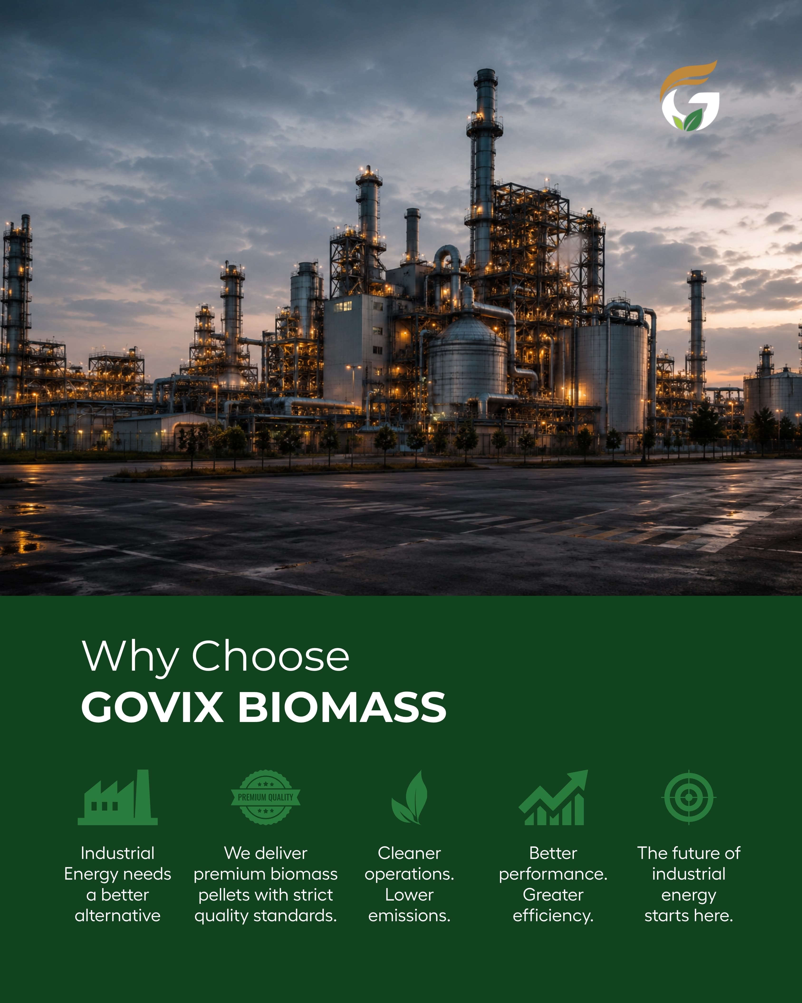 Govix Biomass industrial furnace facility